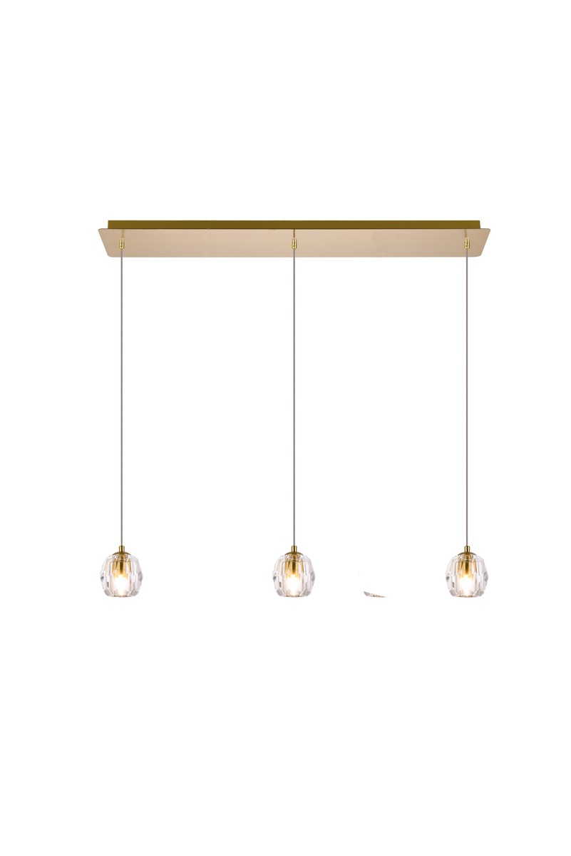 Elegant Lighting - 3505D28G - LED Pendant - Eren - Gold