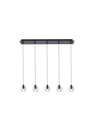 Elegant Lighting - 3505D32BK - LED Pendant - Eren - Black