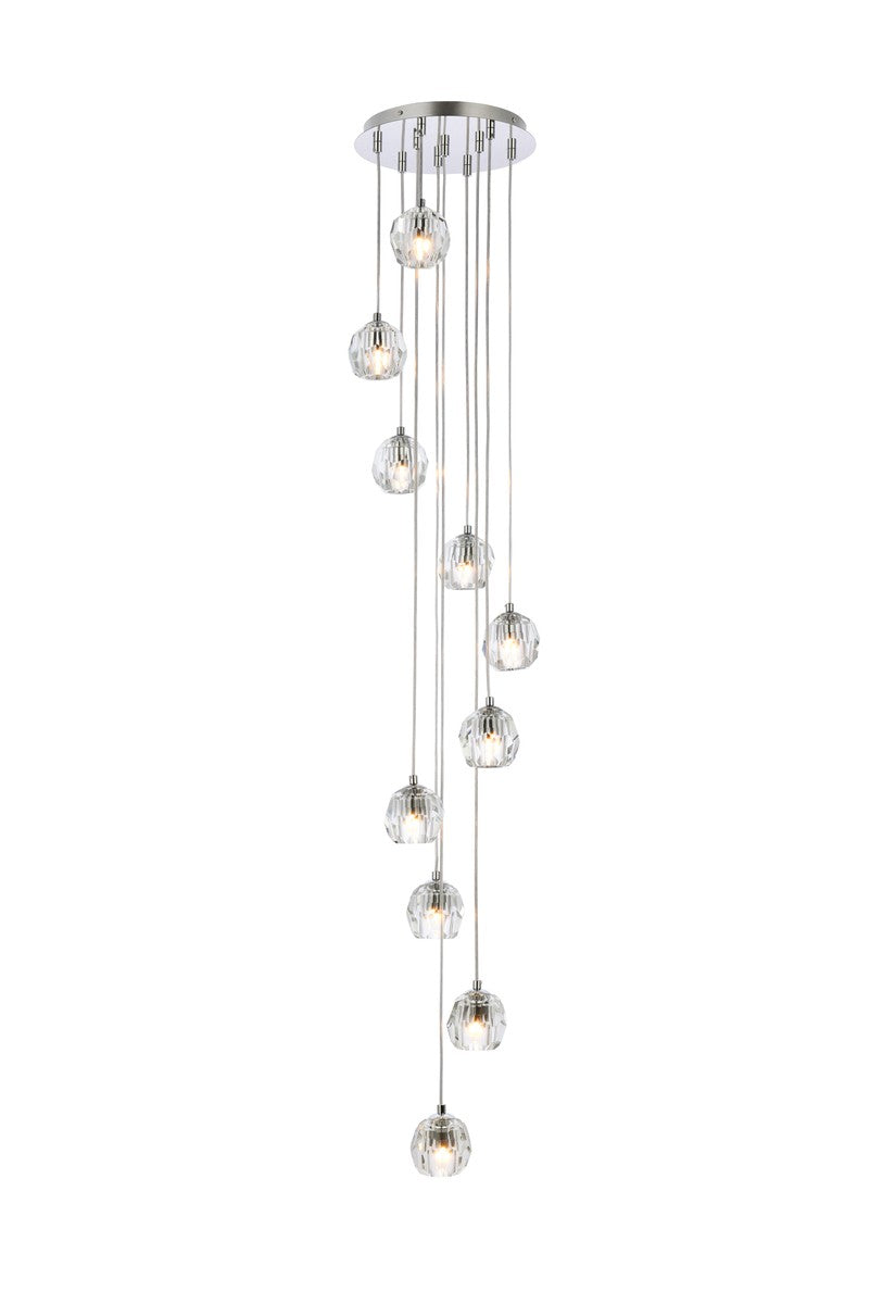 Elegant Lighting - 3505G11C - LED Pendant - Eren - Chrome