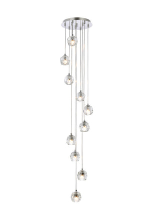 Elegant Lighting - 3505G11C - LED Pendant - Eren - Chrome