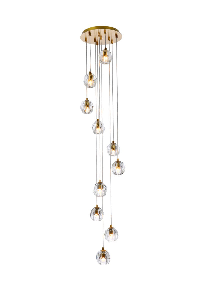 Elegant Lighting - 3505G11G - LED Pendant - Eren - Gold