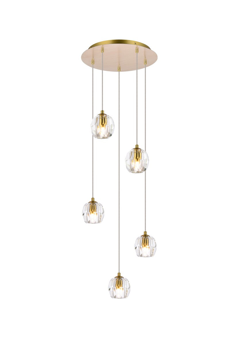 Elegant Lighting - 3505G12G - LED Pendant - Eren - Gold