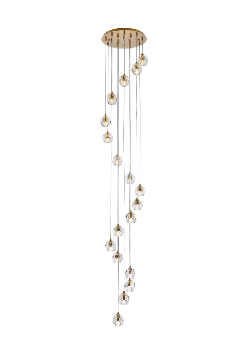 Elegant Lighting - 3505G15G - LED Pendant - Eren - Gold