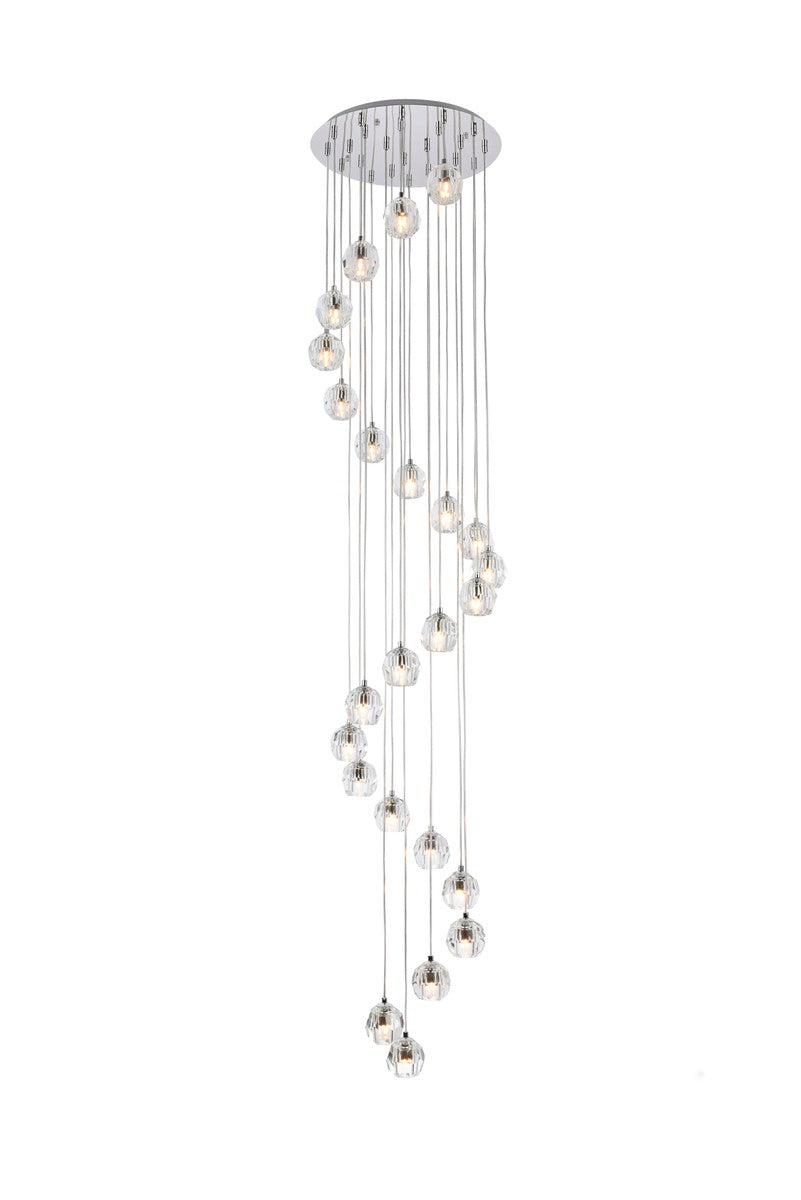 Elegant Lighting - 3505G19C - LED Pendant - Eren - Chrome