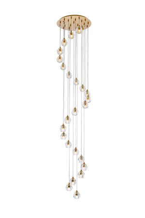 Elegant Lighting - 3505G19G - LED Pendant - Eren - Gold