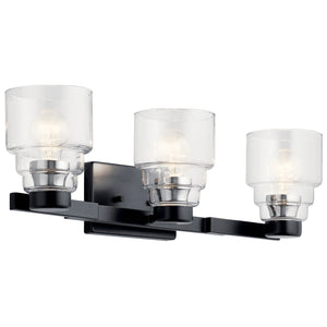 Kichler - 55012BK - Three Light Bath - Vionnet - Black