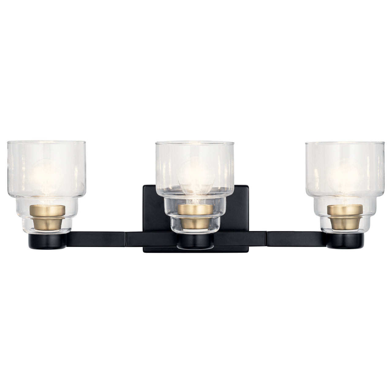 Kichler - 55012BK - Three Light Bath - Vionnet - Black