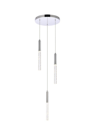 Elegant Lighting - 5203D12C - LED Pendant - Ruelle - Chrome