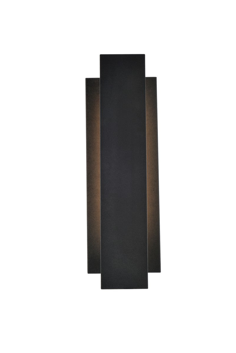 Elegant Lighting - LDOD4005BK - LED Outdoor Wall Lamp - Raine - black