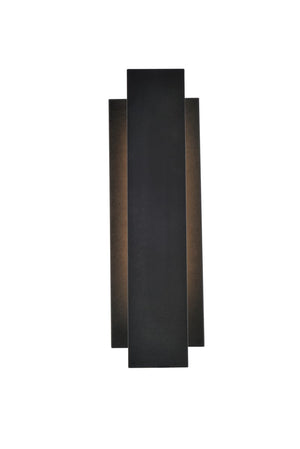 Elegant Lighting - LDOD4005BK - LED Outdoor Wall Lamp - Raine - black
