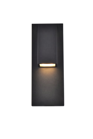 Elegant Lighting - LDOD4006BK - LED Outdoor Wall Lamp - Raine - black