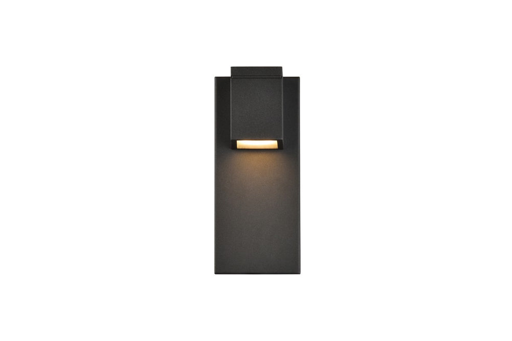 Elegant Lighting - LDOD4007BK - LED Outdoor Wall Lamp - Raine - black