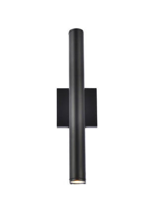 Elegant Lighting - LDOD4008BK - LED Outdoor Wall Lamp - Raine - black