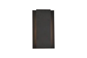 Elegant Lighting - LDOD4033BK - LED Outdoor Wall Lamp - Raine - black