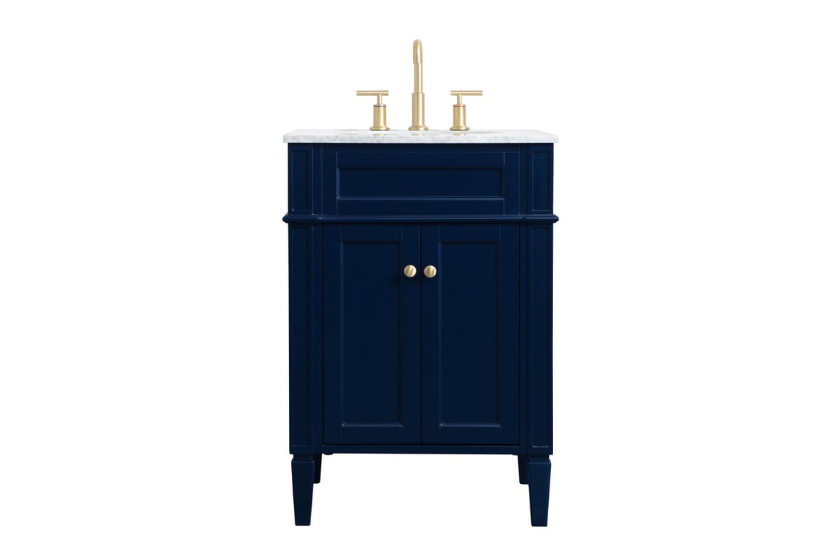 Elegant Lighting - VF12524BL - Single Bathroom Vanity - Park Avenue - blue