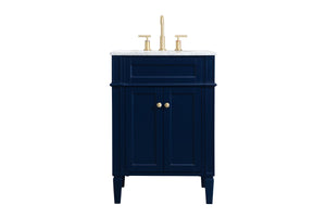 Elegant Lighting - VF12524BL - Single Bathroom Vanity - Park Avenue - Blue