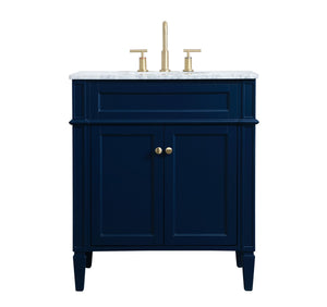 Elegant Lighting - VF12530BL - Single Bathroom Vanity - Park Avenue - Blue