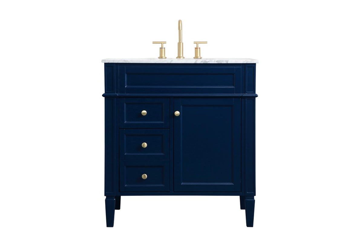 Elegant Lighting - VF12532BL - Single Bathroom Vanity - Park Avenue - blue