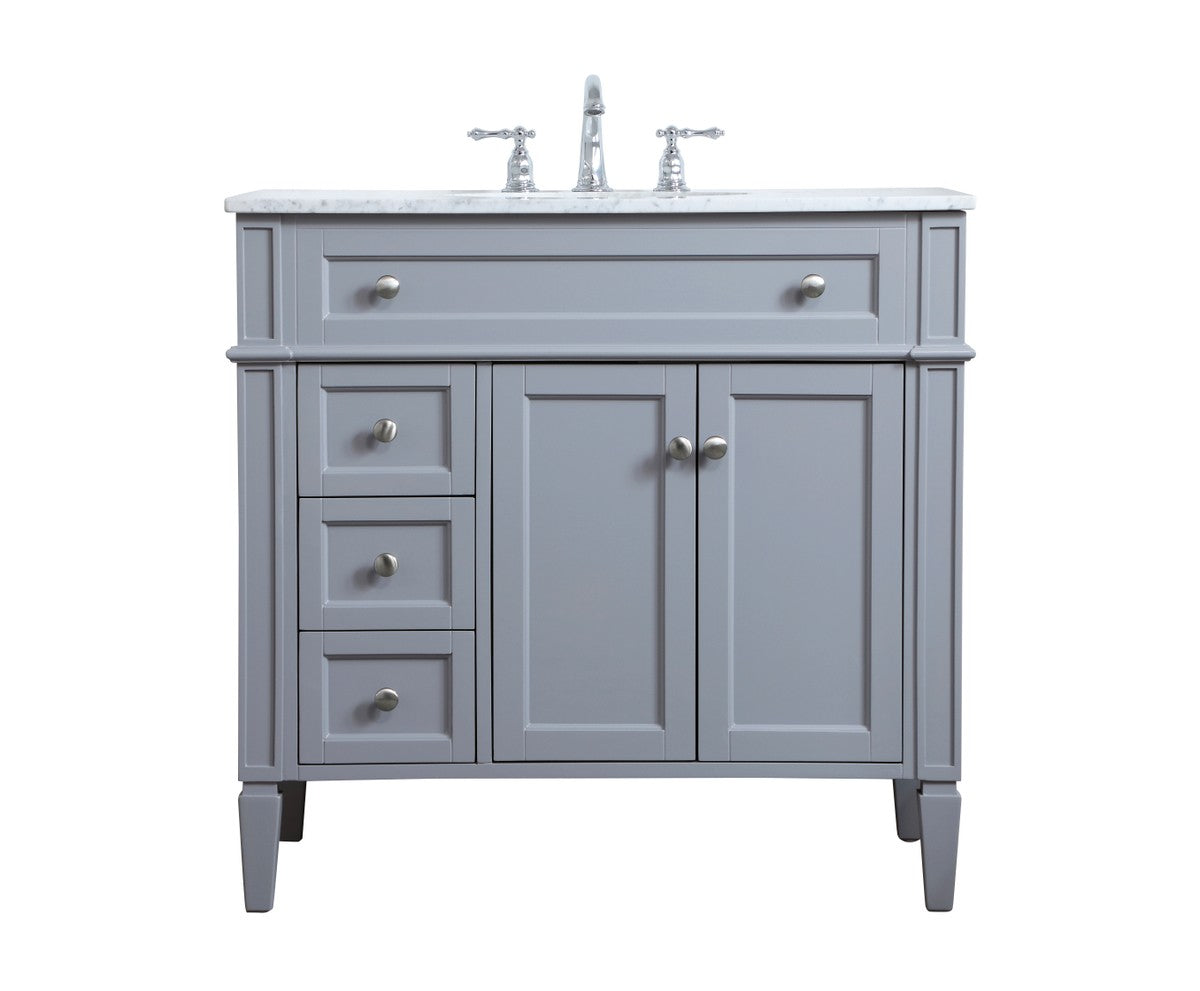 Elegant Lighting - VF12536GR - Single Bathroom Vanity - Park Avenue - Grey