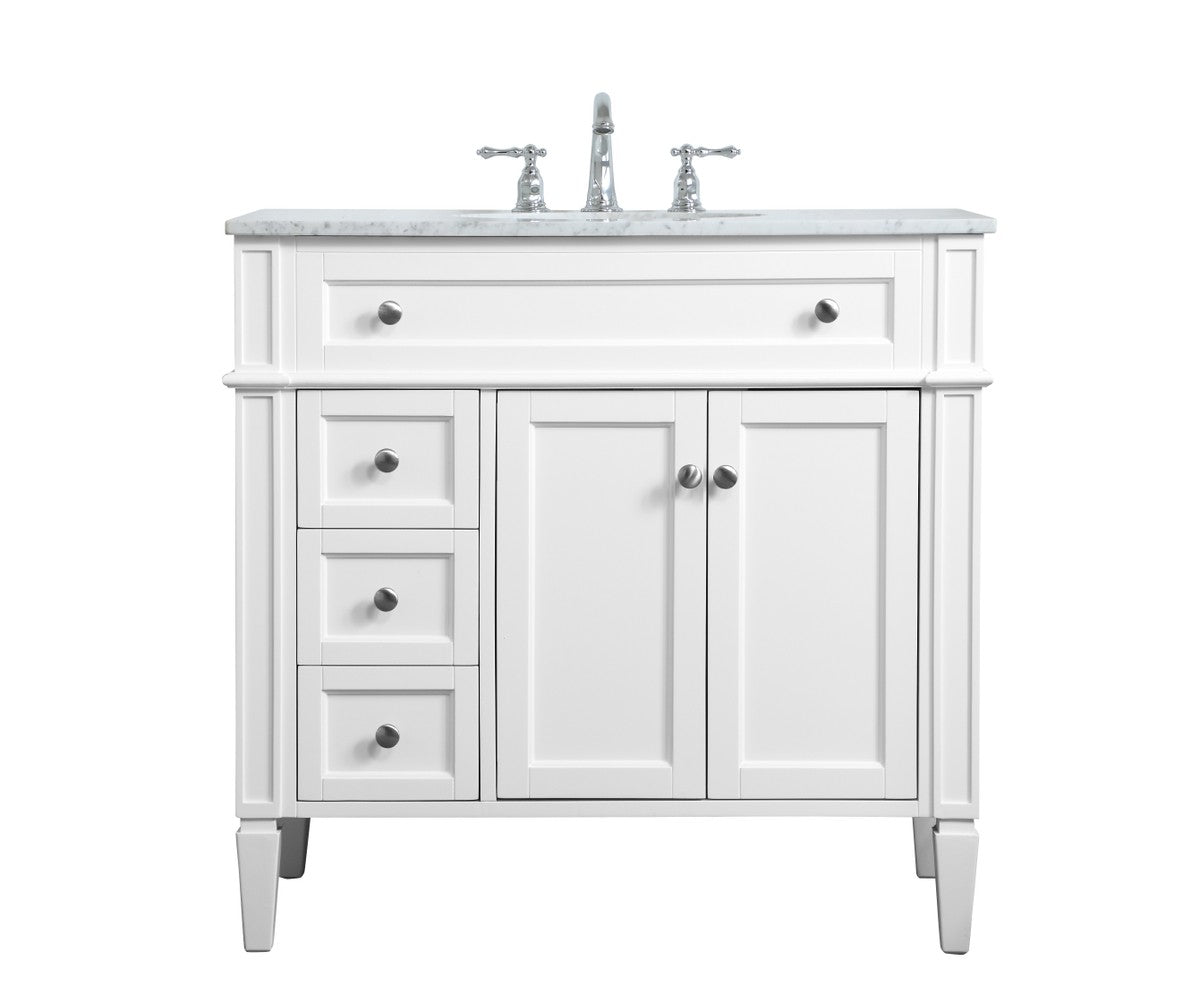 Elegant Lighting - VF12536WH - Single Bathroom Vanity - Williams - White