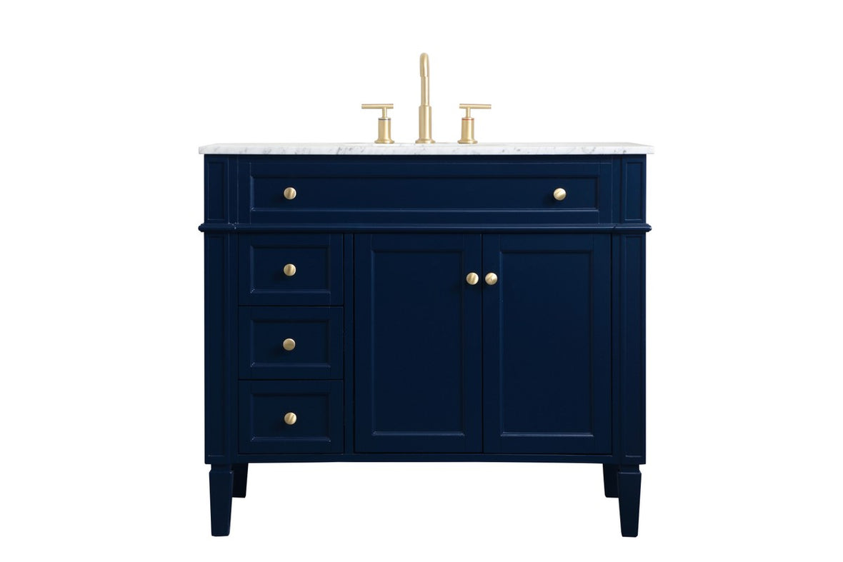 Elegant Lighting - VF12540BL - Single Bathroom Vanity - Park Avenue - blue