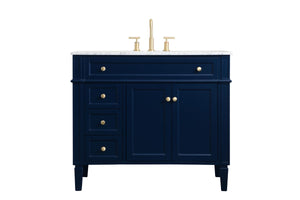 Elegant Lighting - VF12540BL - Single Bathroom Vanity - Park Avenue - Blue