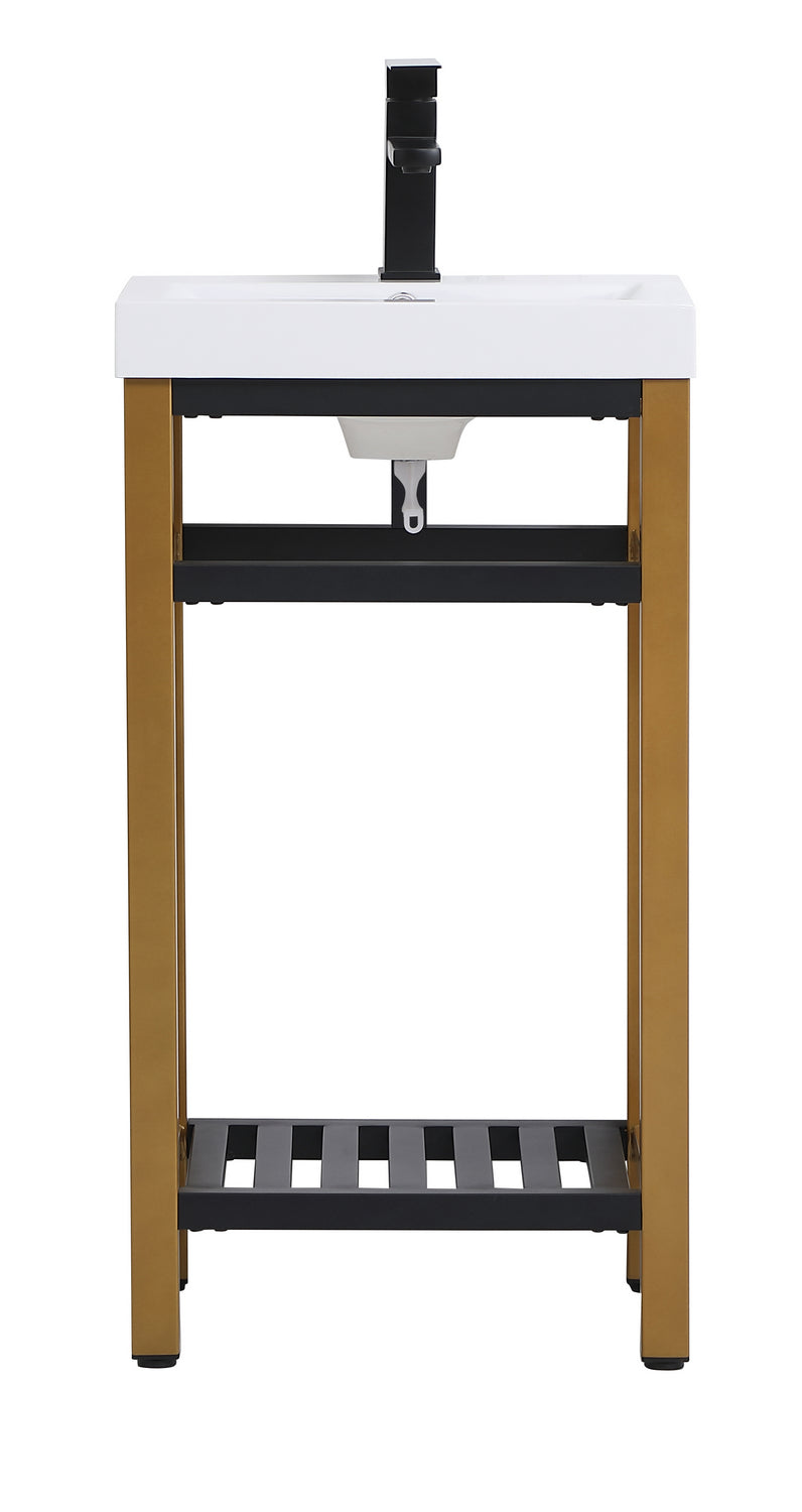 Elegant Lighting - VF14018GB - Single Bathroom Vanity - Raya - Golden Black