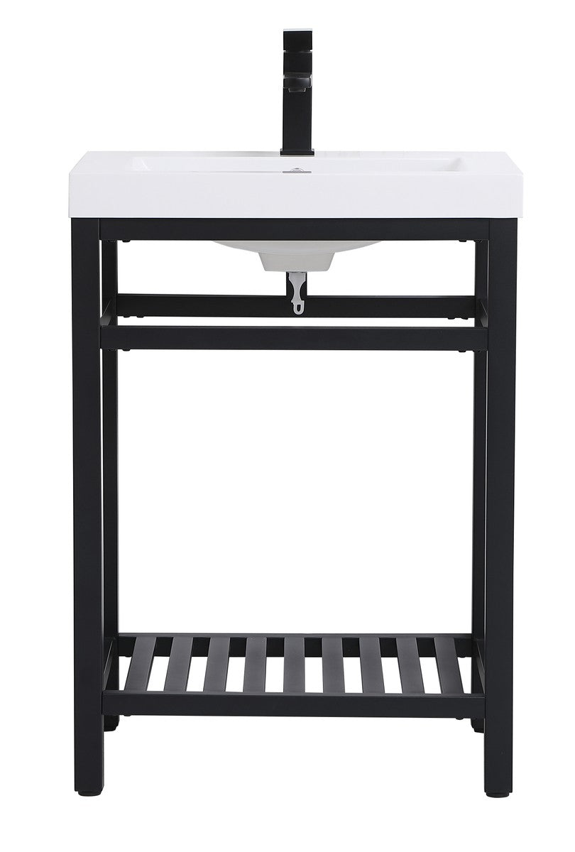 Elegant Lighting - VF14024BK - Single Bathroom Vanity - Raya - Black