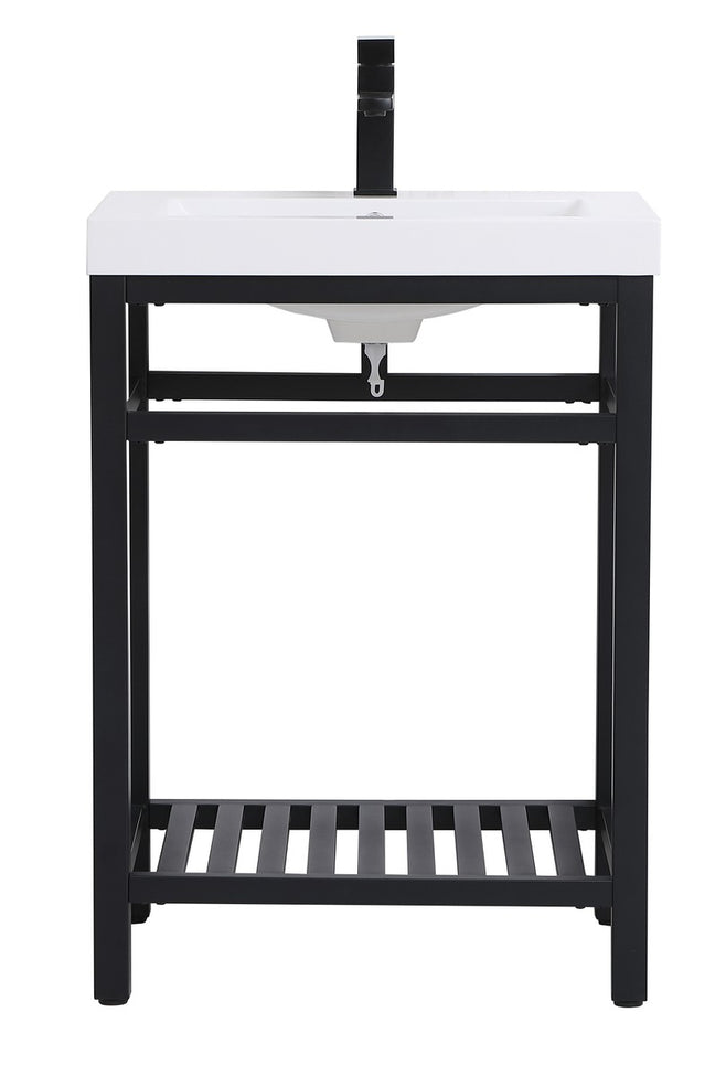 Elegant Lighting - VF14024BK - Single Bathroom Vanity - Raya - black