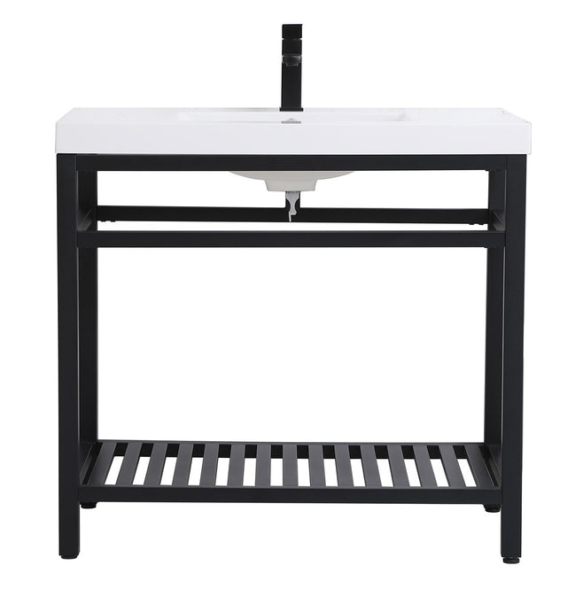 Elegant Lighting - VF14036BK - Single Bathroom Vanity - Raya - black
