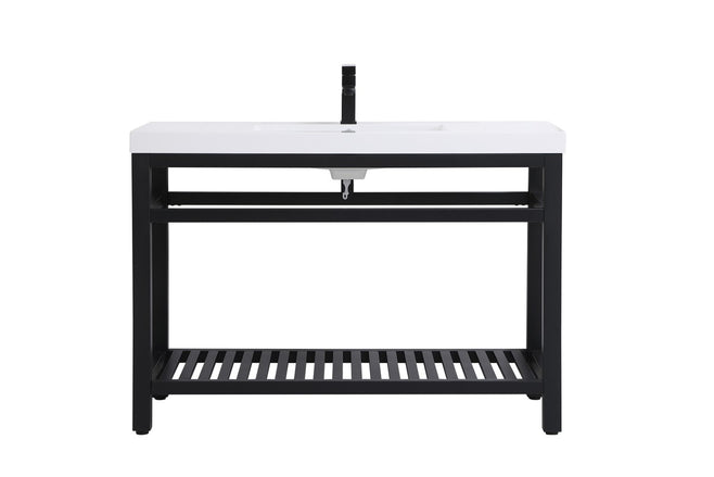 Elegant Lighting - VF14048BK - Single Bathroom Vanity - Raya - black