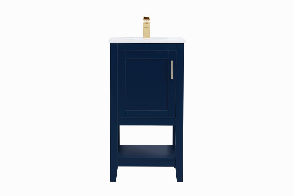 Elegant Lighting - VF16018BL - Single Bathroom Vanity - Aubrey - Blue