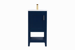 Elegant Lighting - VF16018BL - Single Bathroom Vanity - Aubrey - Blue