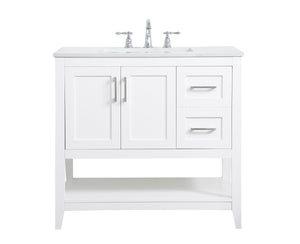 Elegant Lighting - VF16036WH - Single Bathroom Vanity - aubrey - White