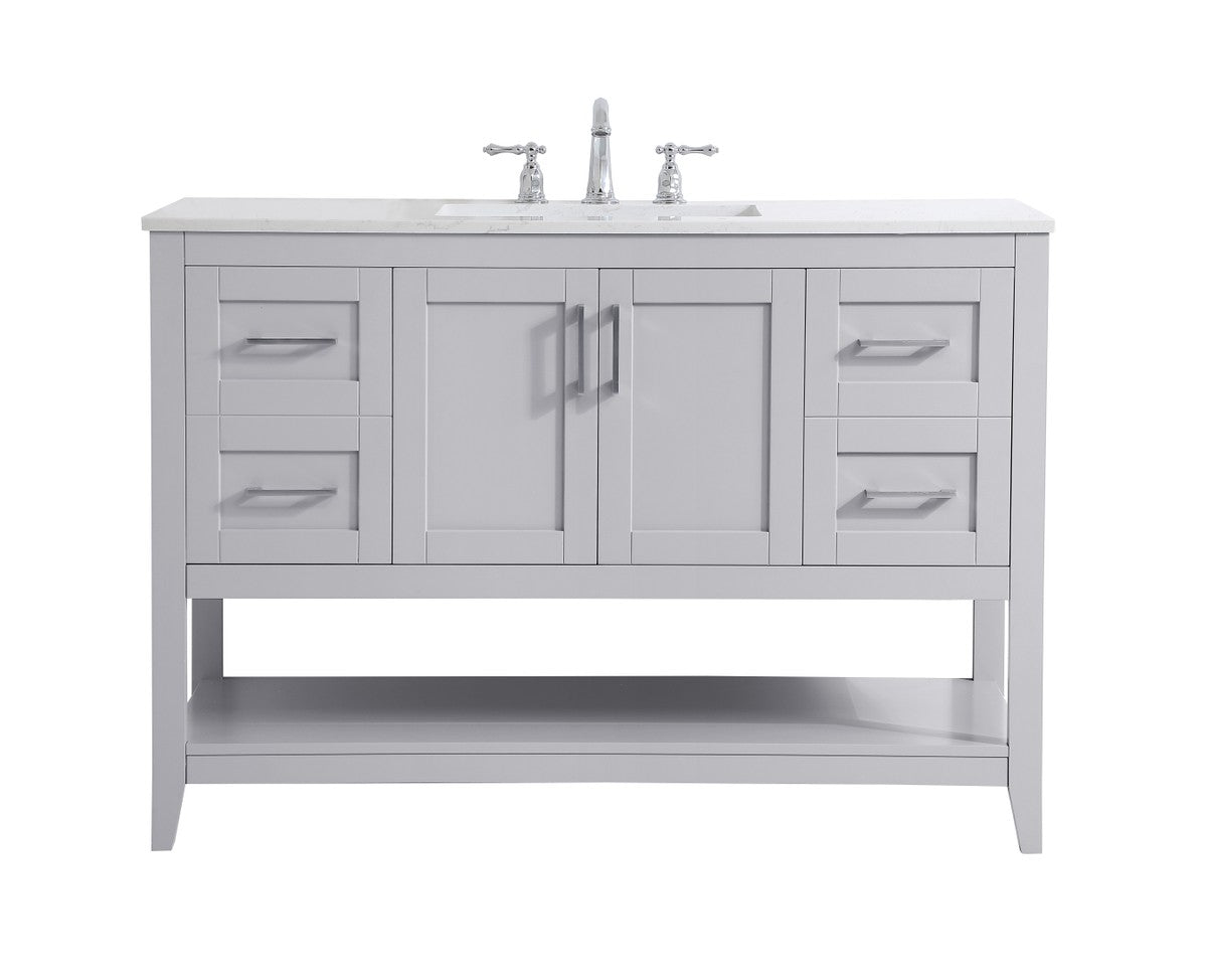 Elegant Lighting - VF16048GR - Single Bathroom Vanity - aubrey - Grey