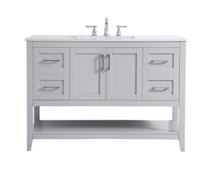 Elegant Lighting - VF16048GR - Single Bathroom Vanity - aubrey - Grey