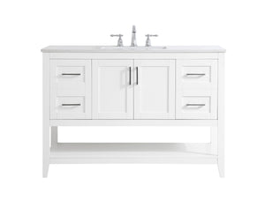 Elegant Lighting - VF16048WH - Single Bathroom Vanity - aubrey - White
