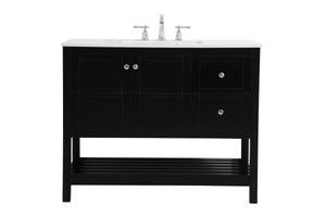 Elegant Lighting - VF16442BK - Single Bathroom Vanity - Theo - Black