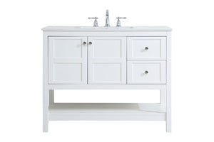 Elegant Lighting - VF16442WH - Single Bathroom Vanity - Theo - White