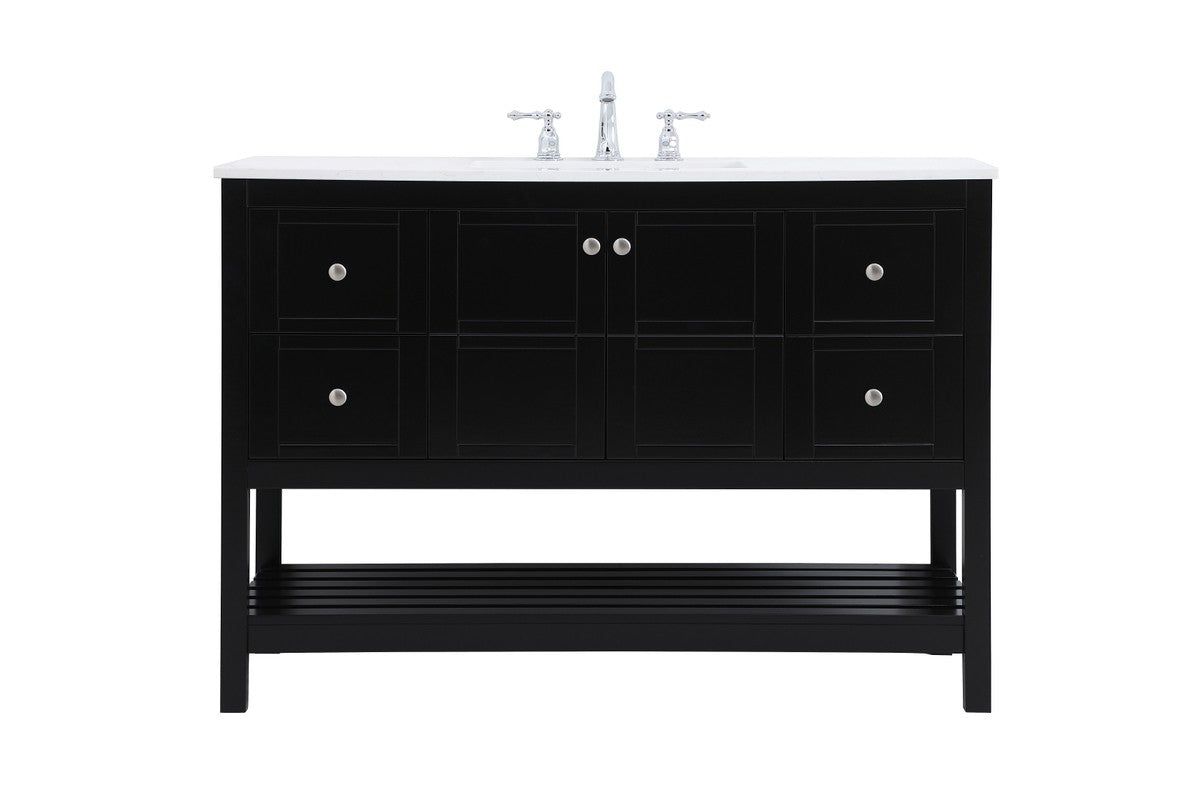 Elegant Lighting - VF16448BK - Single Bathroom Vanity - Theo - Black