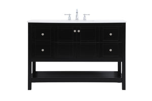 Elegant Lighting - VF16448BK - Single Bathroom Vanity - Theo - Black