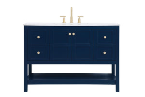 Elegant Lighting - VF16448BL - Single Bathroom Vanity - Theo - Blue