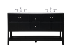 Elegant Lighting - VF16460DBK - Single Bathroom Vanity - Theo - Black