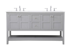 Elegant Lighting - VF16460DGR - Single Bathroom Vanity - Theo - Gray