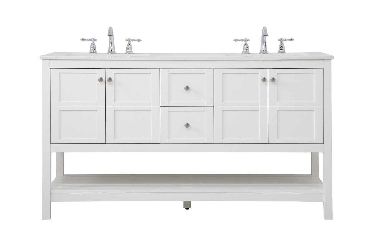 Elegant Lighting - VF16460DWH - Single Bathroom Vanity - Theo - White