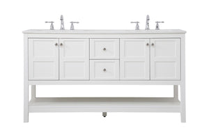 Elegant Lighting - VF16460DWH - Single Bathroom Vanity - Theo - White