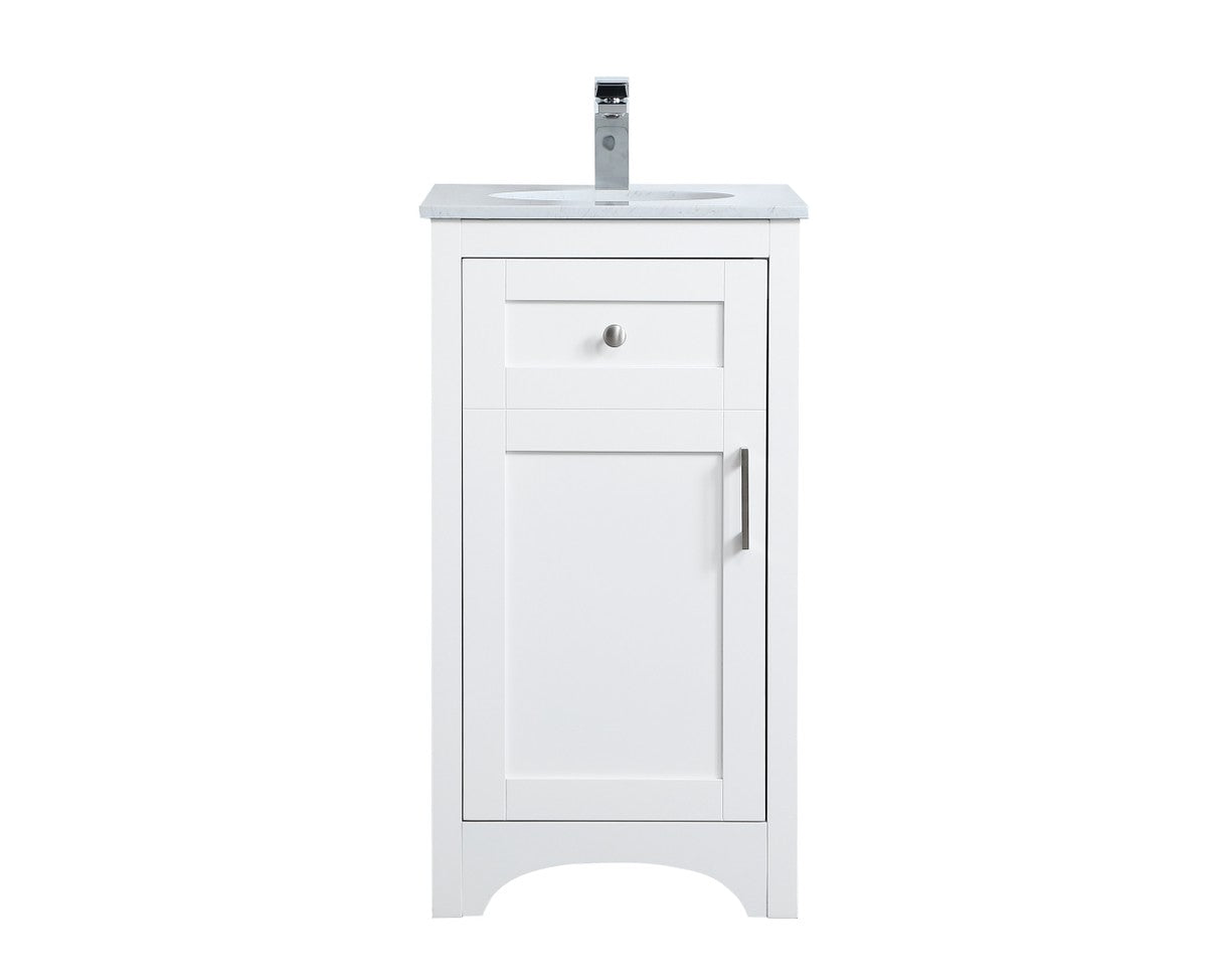 Elegant Lighting - VF17018WH - Single Bathroom Vanity - moore - White