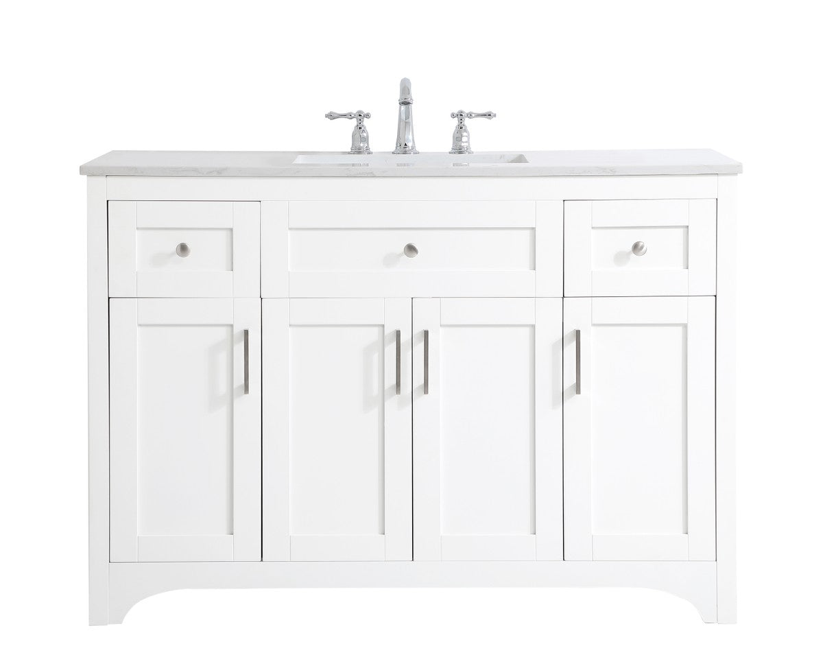 Elegant Lighting - VF17048WH - Single Bathroom Vanity - moore - White