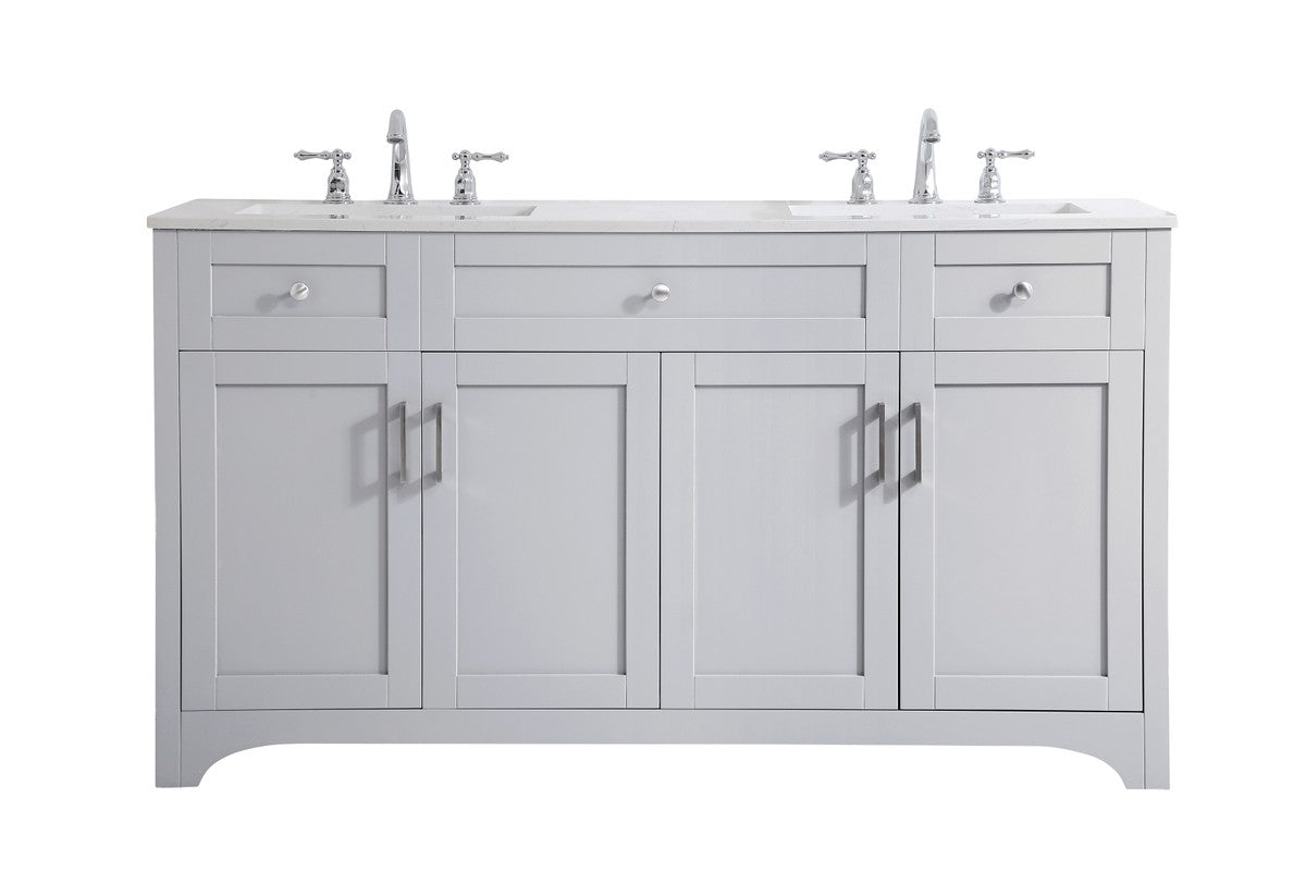 Elegant Lighting - VF17060DGR - Double Bathroom Vanity - moore - Grey