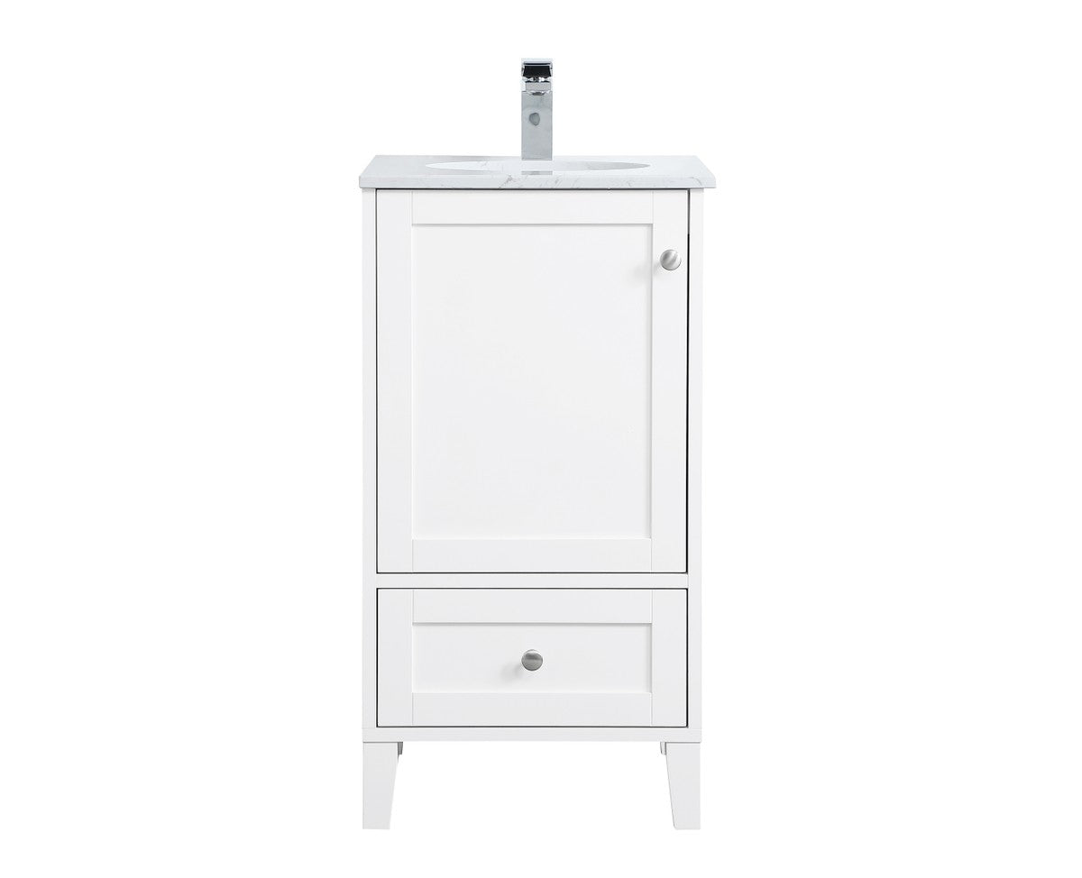 Elegant Lighting - VF18018WH - Single Bathroom Vanity - sommerville - White